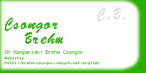 csongor brehm business card